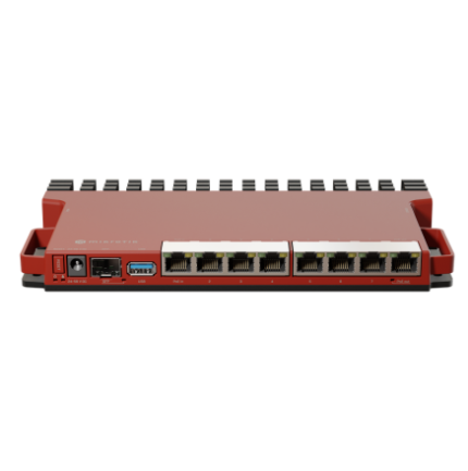 MikroTik L009UiGS‑RM Router | Dual‑Core 800 MHz ARM, 8 Gigabit Ethernet | 2.5G SFP, PoE‑IN - Passive PoE‑OUT, for Enterprise & SMB's