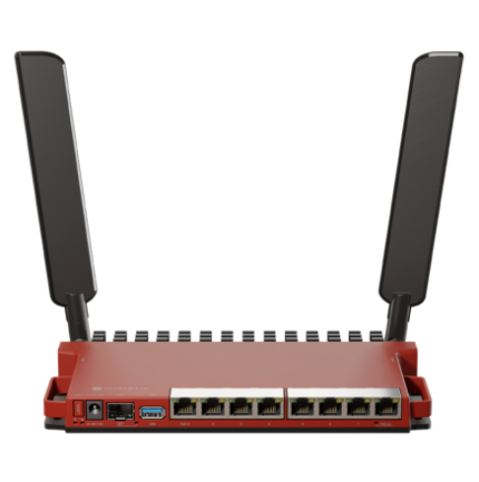 Mikrotik L009UiGS-2HaxD-IN Gigabit Router/Switch | 2.4GHz AX WiFi 6, 8x Ethernet Ports, USB & SFP | for Home & Offices