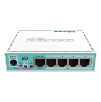 MikroTik RB750Gr3 hEX Gigabit Ethernet Router | 5-Port Wired Router with Dual-Core CPU | Advanced Routing, VPN & Firewall
