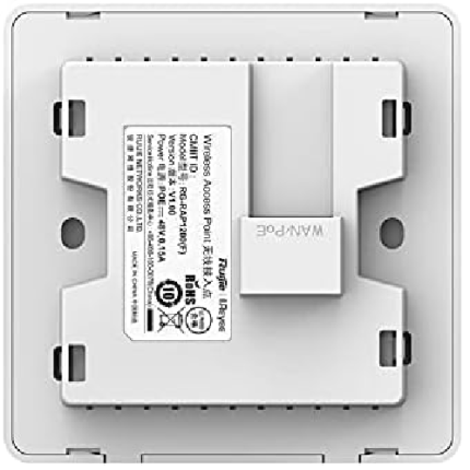 RUIJIE RG-RAP1200(F) AC1300 DUAL BAND WALL ACCESS POINT