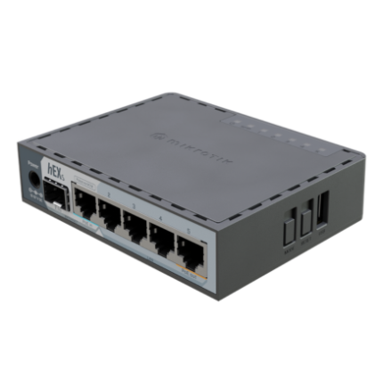 MikroTik hEX S E601UGS Gigabit Wired Router with SFP, PoE & 5 Ports – High Performance RouterOS for Home & Office UAE