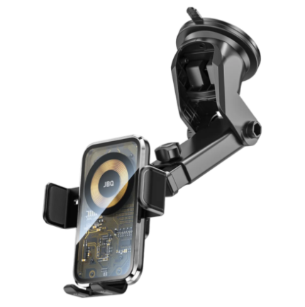 JBQ 2-in-1 Car Mount with Wireless Charger | 15W Fast Charging| 360° Rotation [HLC-511]