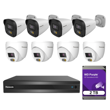 Panasonic 8 Channel CCTV Security Surveillance NVR Kit (Bundle #1)