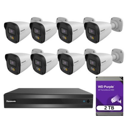 Panasonic 8 Channel CCTV Security Surveillance NVR Kit (Bundle #2)