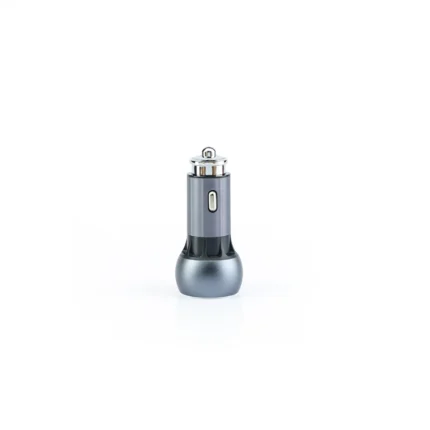 JBQ Metal Car Charger 36W with Dual USB Ports – C-503Q - Quick Charge 3.0 (w/ Android Cable)