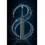 JBQ Sonic Pulse Automatic Rechargeable Electric Toothbrush with 5 Cleaning Modes, Black [L297632] - Image 3