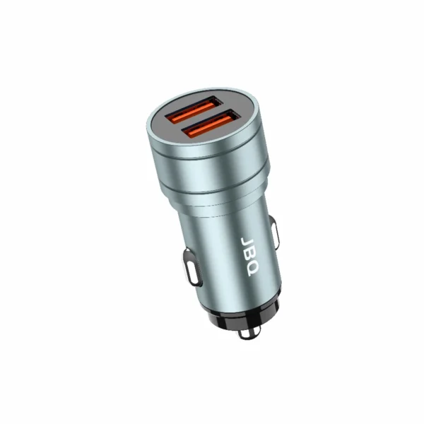 JBQ Metal Quick Car Adapter – Dual USB Fast Charging, 2Port/2.4A CC-24