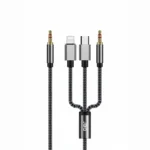 JBQ 3-in-1 Digital Audio Cable | Lightning, Type-C, and 3.5mm Jack | 1.2M Braided Nylon Design AX-31