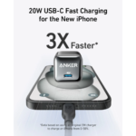 Anker MagGo Wireless Charging Station (3-in-1, Foldable Pad) and Anker Nano Charger (20W) Black | [B25M8P11] - Image 7