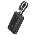 Anker Zolo Power Bank 10,000mAh 30W Max Fast Portable Charger with Built-in USB-C and MFi Certified Lightning Cable