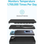 Anker 334 Magnetic Battery (PowerCore 10000mAh) Magnetic Power Bank | Black - Image 9