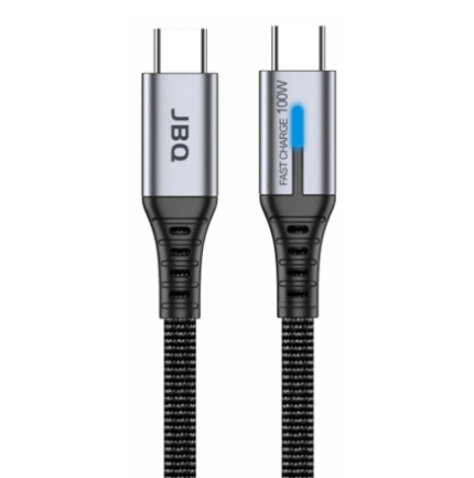 JBQ 100W Super Fast Charging Cable | TYPE-C to TYPE-C | 1.5M | Durable & High-Speed [CA-1100]