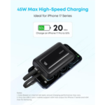 Anker Zolo Power Bank 20000mAh 45W Max Fast Charging Battery Pack with Dual Built-In Type C Cables - Image 4