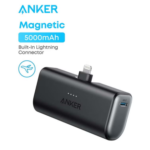 Anker 621 Nano Power Bank with Built-in Lightning Connector | MFi Certified, Battery Pack 5000mAh 12W, Compatible with iPhone