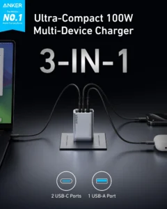 Anker Prime Charger (100W, 3 Ports, GaN) - Image 6