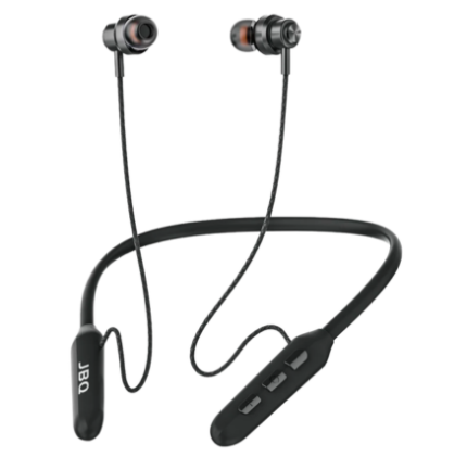 JBQ Wireless Headphones, Neckband Bluetooth Headphone Black [SP1-LS100]