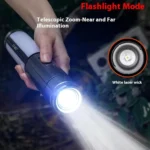 JBQ Camping Telescopic Light, 2-in-1 LED Lantern and Flashlight with 270° Adjustable Head, 4-Section Telescoping Pole, JBQ-K633242 - Image 3