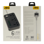 JBQ 3-Power Socket with 6 USB Ports [SC-3604] - Image 4