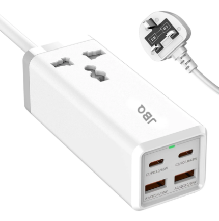 JBQ 65W Desktop Power Strip with 2 USB-C & 2 USB-A Ports [SC-1418]