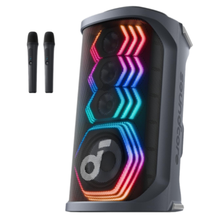 Soundcore Rave 3S Wireless Bluetooth Party Speaker | LED Lighting, Party Connect, High Resolution Sound, Portable