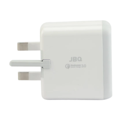 JBQ Travel Wall Charger – Dual USB port, 6.5A Output [F-2USB]