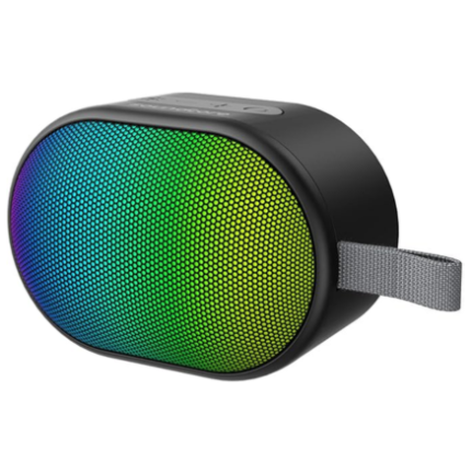 Soundcore Pyro Mini Portable Bluetooth Wireless Speaker with Full-Body Light Show | RGB Lights, AUX-In, Card Slot, USB-C