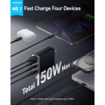 Anker 747 GanPrime 150W Compact 4-Port Foldable Charger | USB-C ports [A2340P13] - Image 2