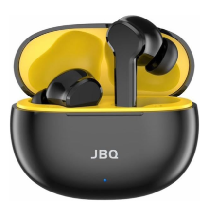 JBQ Audio V Stereo Wireless Earbuds Bluetooth 5.3 Earphones with HD Sound & Deep Bass, Touch Control, Noise Isolation, Built-in Mic [B995402]