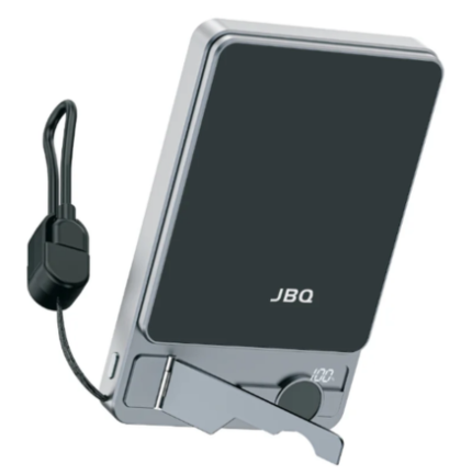 JBQ Voltstream 10000 mAh 15W WIRELESS POWERBANK WITH 60W CABLE  Magsafe Power Bank with Adjustable Bracket Stand [E962645]