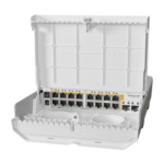 MikroTik NetPower 16P [CRS318-16P-2S+OUT] Outdoor 16-Port PoE Switch | 2x 10G SFP+ | IP54 Weatherproof | CCTV, ISP & Wireless Networks