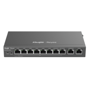 Ruijie RG-EG210G-P, 10-Port Gigabit Cloud Managed Gateway,  8 POE/POE+ ports | 70W POE Power budget | 4 WAN ports