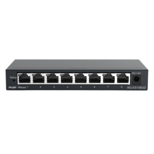 Ruijie | Reyee RG-ES108GD [8- Port] Gigabit Ethernet Unmanaged Desktop Network Switch, Metal Case (Plug & Play)