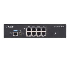 Ruijie | Reyee RG-EG2100-P V2 Cloud Managed Gigabit VPN Router with PoE, Multi-WAN, 8-Port Gigabit Ethernet for SMB & Office Networks