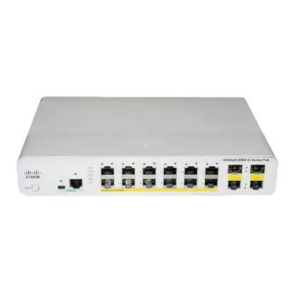 Cisco WS-C2960C-12PC-L Compact Managed Switch | 12-Port Gigabit Ethernet PoE Switch | 2x Dual-Purpose Uplink Ports